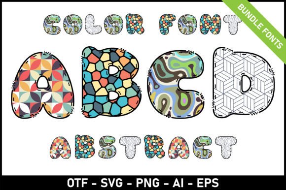 Abstract Bundle: A Playful Display Typeface for Modern Editorial Design