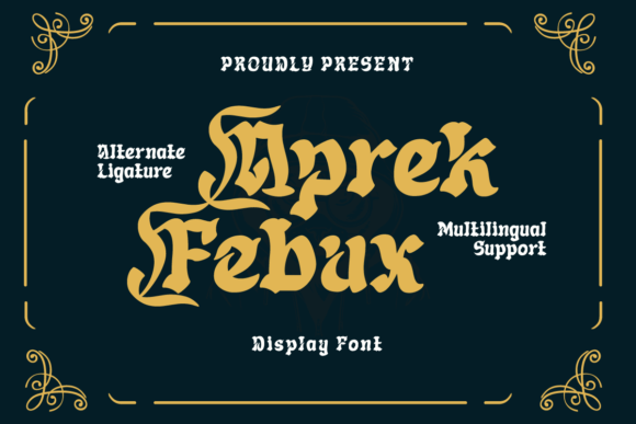 Aprek Febux Display Typeface for Bold Craft Branding