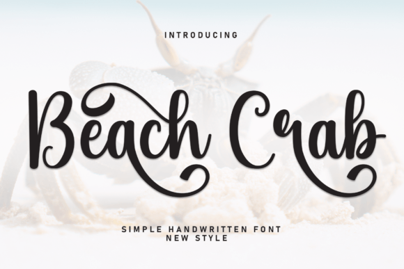 Beach Crab Handwritten Display Font for Editorial Design