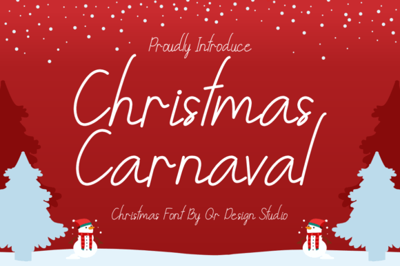 Christmas Carnaval Typeface for Editorial Design