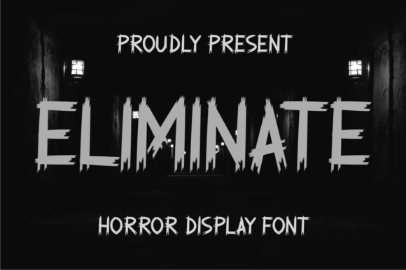 Eliminate: A Spooky Display Font for Halloween Editorial Design