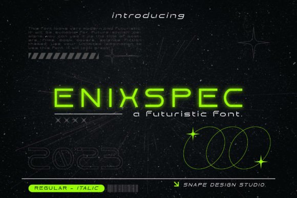 Enixspec Typeface Review for Modern Campaign Design