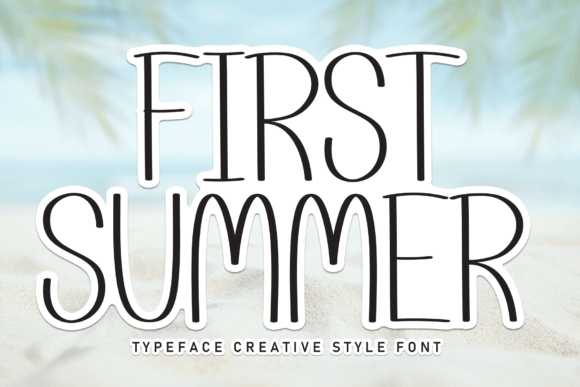 First Summer: The Sweet Handwritten Display Font for Crafters