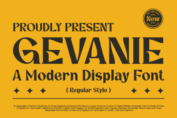 Gevanie: The Modern Serif Font for Polished Brand Identity