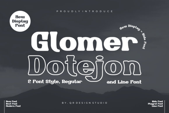 Glomer Dotejon: Elevating Editorial Design with Bold Serif Typography