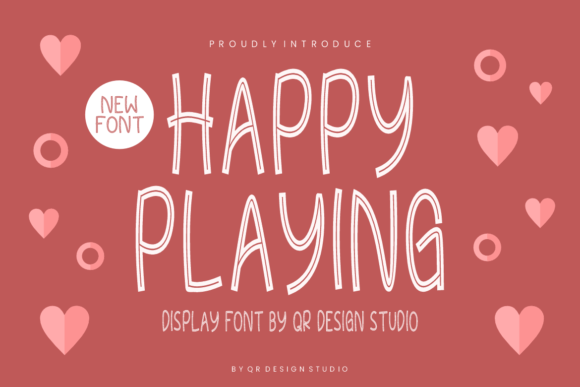 Happy Playing Font: A Bold Display Typeface for Handmade Branding