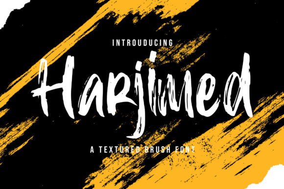 Harjimed: A Textured Handbrush Font for Editorial Design