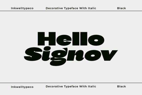 Hello Signove: A Bold Display Sans Serif for Premium Branding