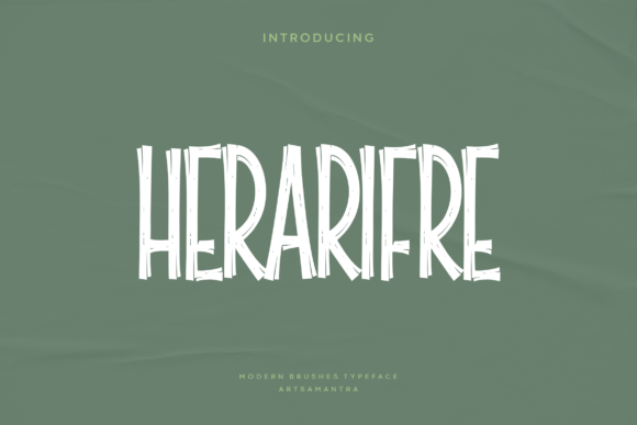 Herarifre: A Halloween Display Font for Seasonal Branding
