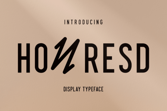Honresd: A Modern Display Typeface for Luxury Branding
