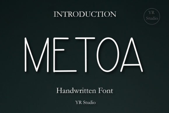 Metoa: A Playful Display Font for Casual Brand Identity