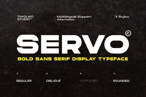 Servo: The Modern Sans-Serif Display Typeface for Digital Branding