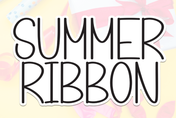 Summer Ribbon: A Sweet Handwritten Font for Editorial Design