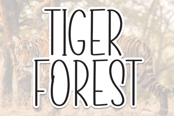 Tiger Forest: A Sweet Handwritten Display Font for Editorial Design