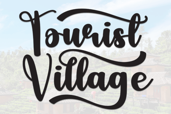 Tourist Village: A Sweet Handwritten Display Font for Digital Brands