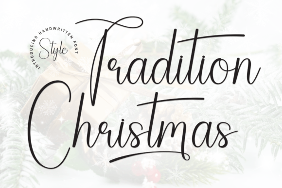 Tradition Christmas: The Sweet Handwritten Display Font for Branding