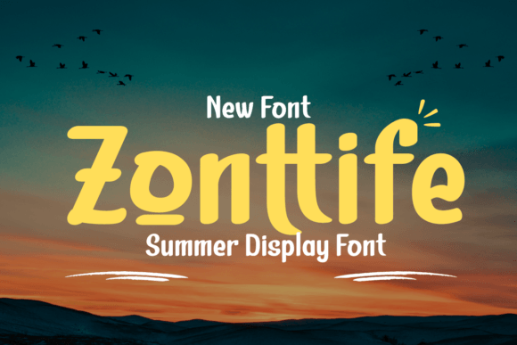 Zonttife: A Summer-Ready Display Font for Editorial Design